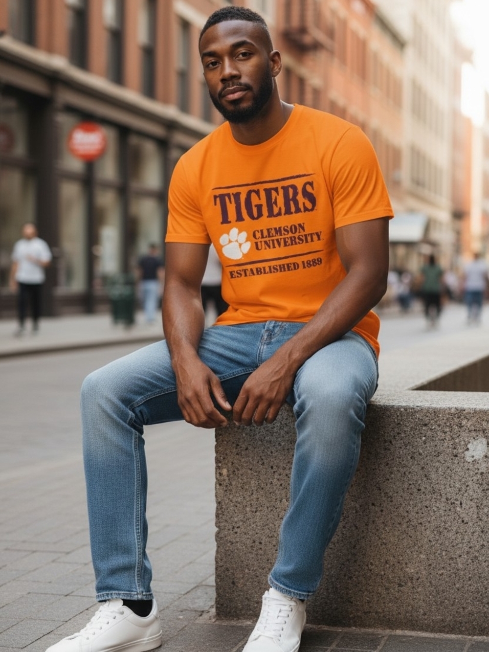 Clemson Tigers Orange Graphic T-Shirt - Unisex